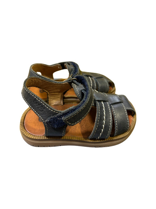 A Navy Sandals from Bopy in size 18-24M for neutral. (Back View)