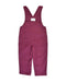 A Burgundy Long Overalls from Petit Bateau in size 18-24M for girl. (Back View)