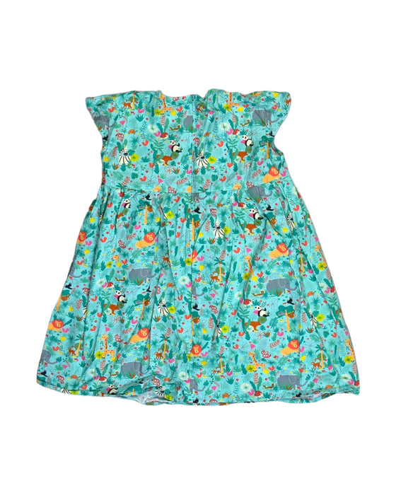 A Green Sleeveless Dresses from Maison Q in size 3T for girl. (Back View)