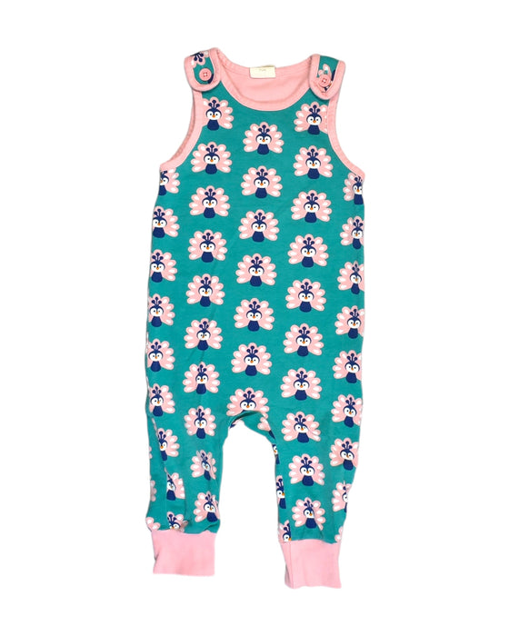 A Green Sleeveless Jumpsuits from maxomorra in size 6-12M for girl. (Front View)