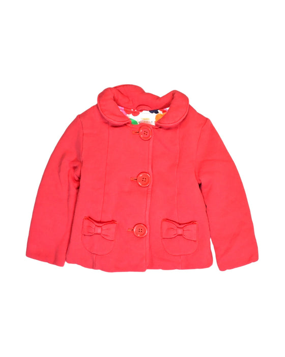 A Red Coats from Retykle in size 2T for girl. (Front View)