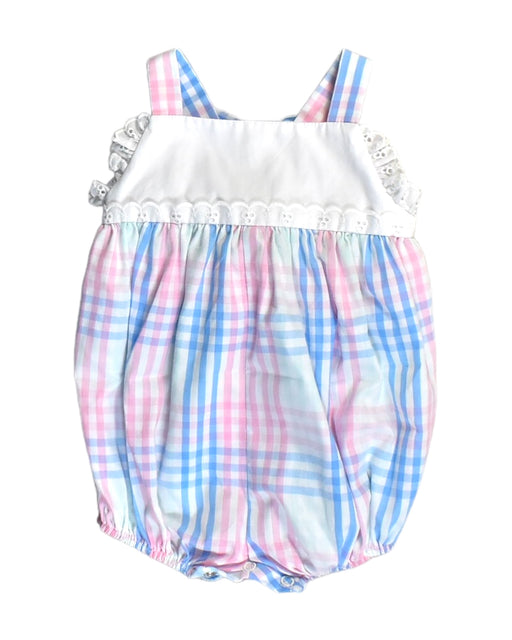 A Multicolour Sleeveless Rompers from The Beaufort Bonnet Company in size 3-6M for girl. (Front View)