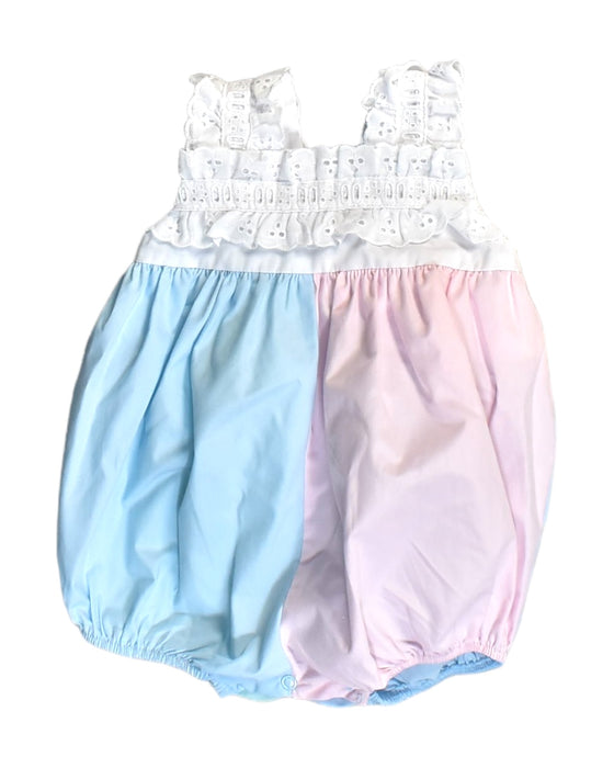 A Multicolour Sleeveless Rompers from The Beaufort Bonnet Company in size 3-6M for girl. (Front View)