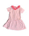 A Pink Short Sleeve Dresses from Petit Bateau in size 6-12M for girl. (Front View)