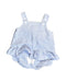 A Blue Sleeveless Bodysuits from Florence Eiseman in size 6-12M for girl. (Back View)