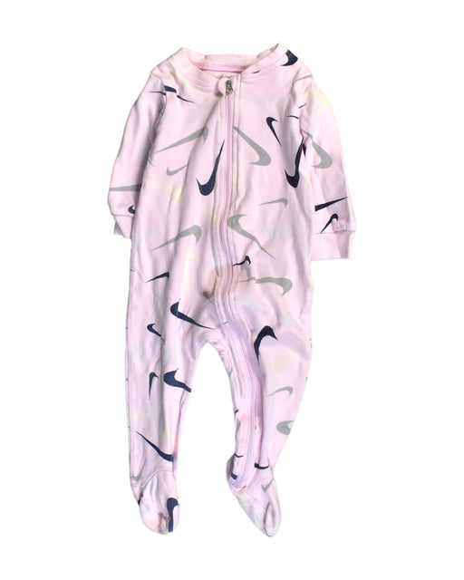 A Pink Long Sleeve Jumpsuits from Nike in size 6-12M for girl. (Front View)