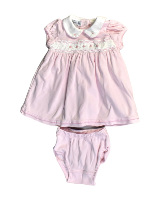 A Pink Dress Sets from Magnolia Baby in size 3-6M for girl. (Front View)