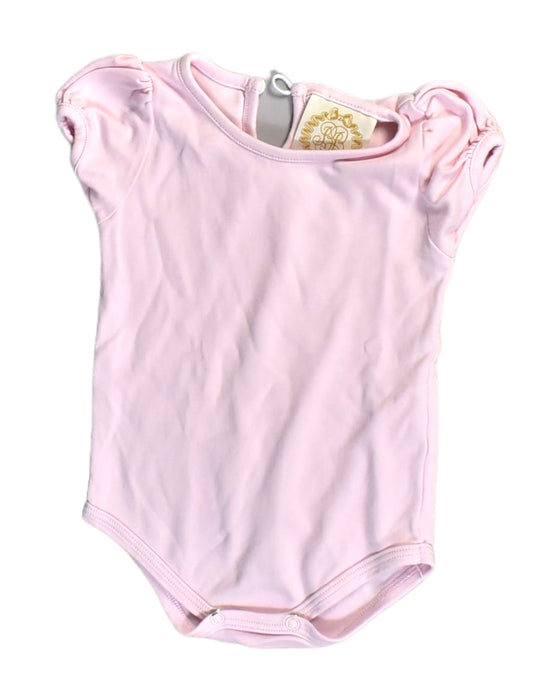 A Pink Short Sleeve Bodysuits from The Beaufort Bonnet Company in size 6-12M for girl. (Front View)