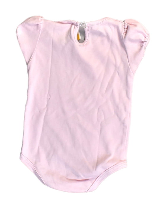 A Pink Short Sleeve Bodysuits from The Beaufort Bonnet Company in size 6-12M for girl. (Back View)