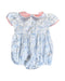 A Blue Short Sleeve Rompers from Ruth and Ralph in size 0-3M for girl. (Back View)