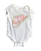 A White Short Sleeve Bodysuits from Nike in size 3-6M for girl. (Front View)