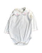 A White Long Sleeve Bodysuits from Kissy Kissy in size 6-12M for girl. (Front View)