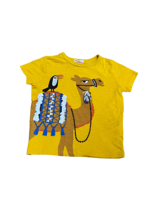 A Yellow Short Sleeve T Shirts from Du Pareil au même in size 4T for neutral. (Front View)