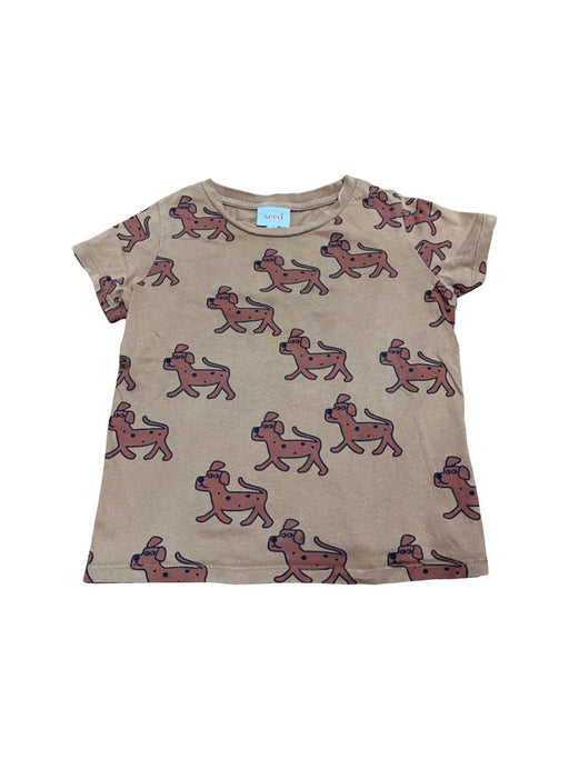 A Brown Short Sleeve T Shirts from Seed in size 4T for boy. (Front View)