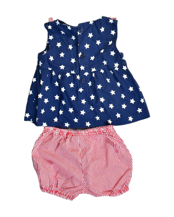 A Blue Shorts Sets from Retykle in size 6-12M for girl. (Back View)