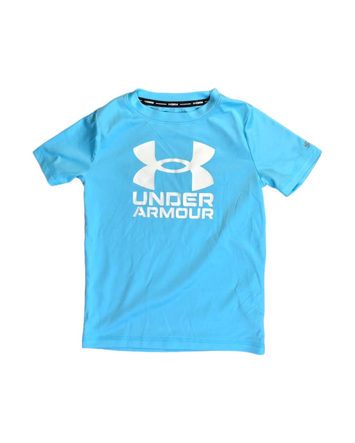 A Blue Short Sleeve T Shirts from Under Armour in size 6T for boy. (Front View)