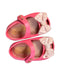 A Pink Slip Ons from Mini Melissa in size 6-12M for girl. (Back View)