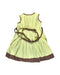 A Green Sleeveless Dresses from Lovely Lace Baby in size 2T for girl. (Back View)