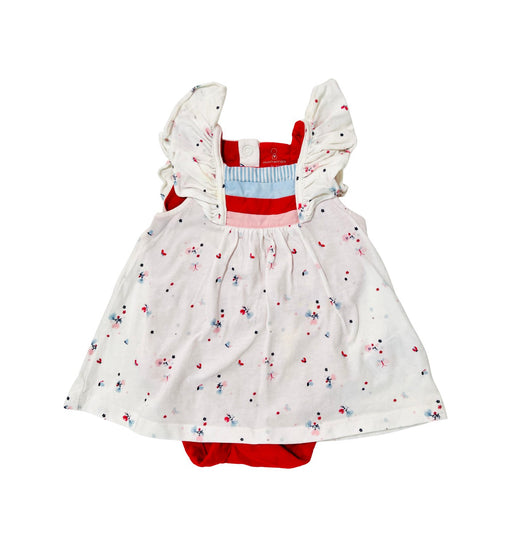 A White Sleeveless Dresses from Retykle in size 0-3M for girl. (Front View)