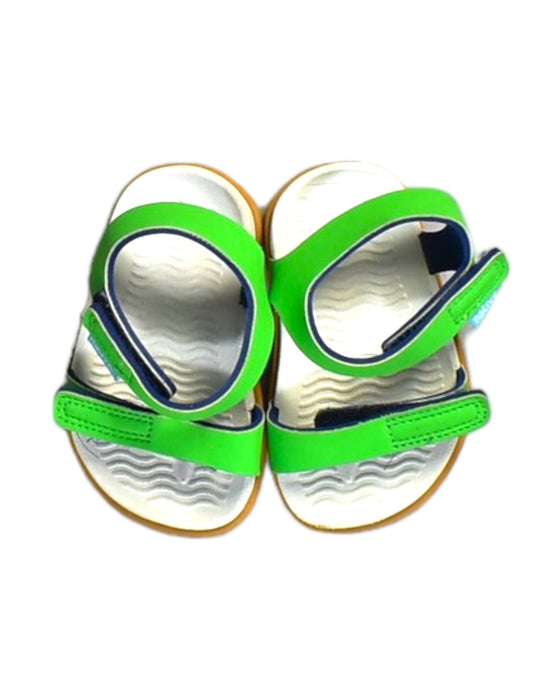 A White Sandals from Native Shoes in size 12-18M for boy. (Back View)