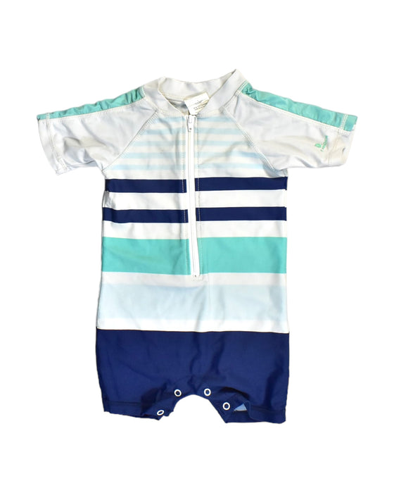 A Blue Swimsuits from Snapper Rock in size 6-12M for boy. (Front View)