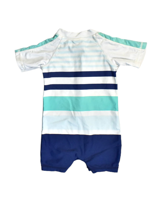 A Blue Swimsuits from Snapper Rock in size 6-12M for boy. (Back View)