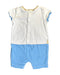 A White Short Sleeve Rompers from Jim Thompson in size 3-6M for boy. (Back View)