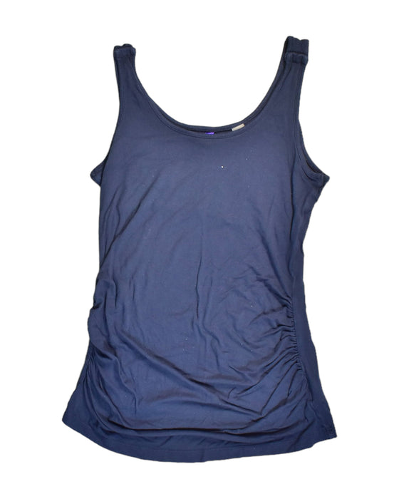 A Blue Sleeveless Tops from Seraphine in size XS for maternity. (Front View)