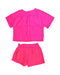 A Pink Shorts Sets from Jessica Simpson in size 8Y for girl. (Back View)