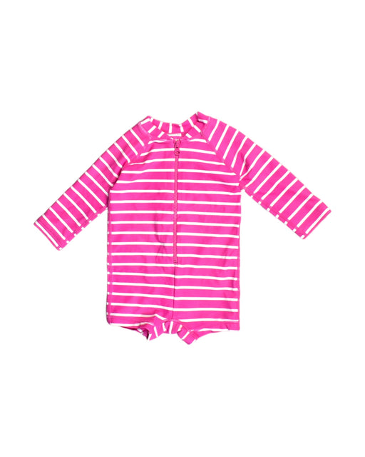 A Pink Swimsuits from Hanna Andersson in size 3-6M for girl. (Front View)