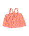 A Orange Sleeveless Tops from Isaac Mizrahi in size 8Y for girl. (Front View)