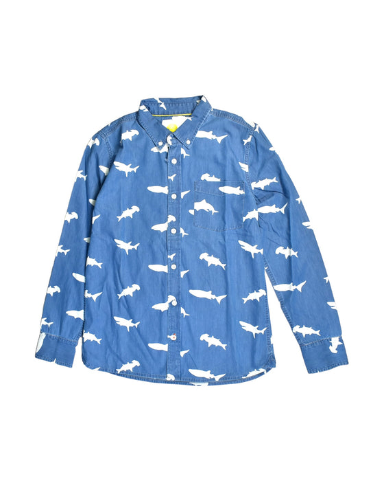 A Blue Long Sleeve Shirts from Boden in size 14Y for boy. (Front View)