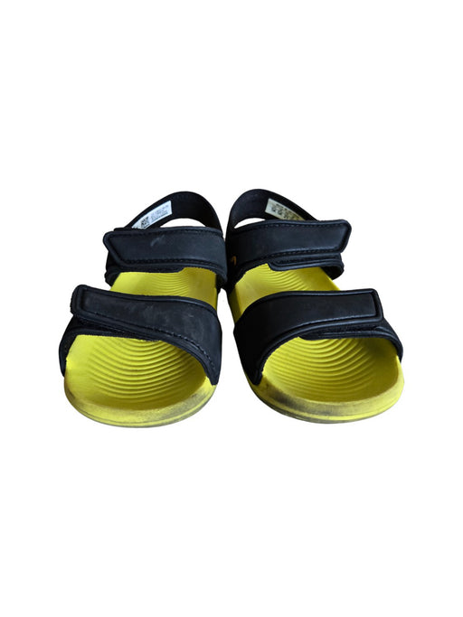 A Black Sandals from Adidas in size 12-18M for neutral. (Front View)