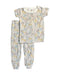 A White Pyjama Sets from Milk Berry in size 18-24M for girl. (Front View)