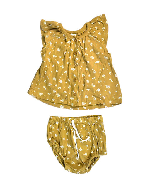 A Yellow Shorts Sets from Jamie Kay in size 6-12M for girl. (Front View)