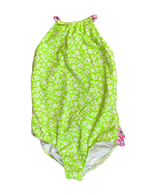 A Green Swimsuits from Polo Ralph Lauren in size 6T for girl. (Front View)