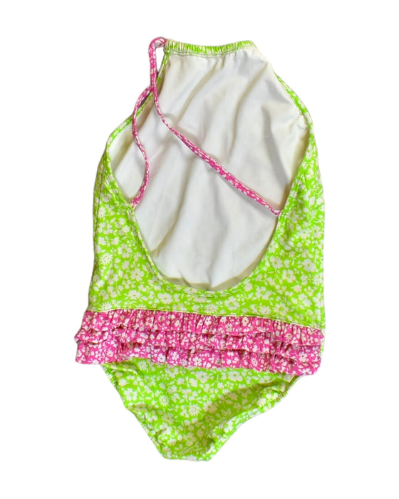 A Green Swimsuits from Polo Ralph Lauren in size 6T for girl. (Back View)