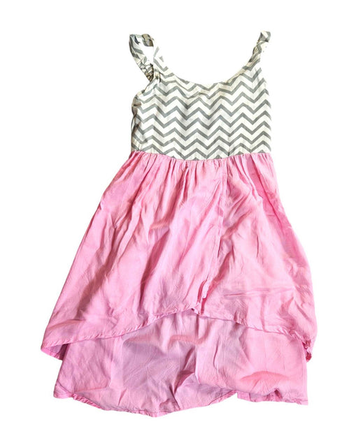 A White Sleeveless Dresses from Indigo Kids in size 5T for girl. (Front View)