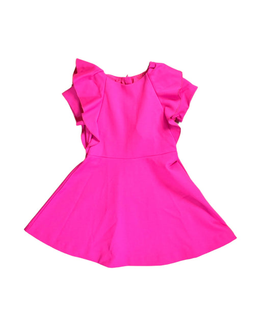 A Pink Sleeveless Dresses from Jacadi in size 6T for girl. (Front View)