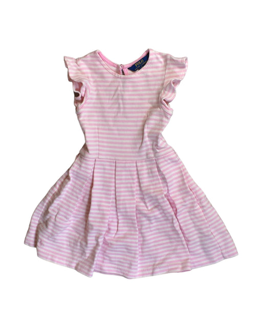 A Pink Sleeveless Dresses from Polo Ralph Lauren in size 4T for girl. (Front View)