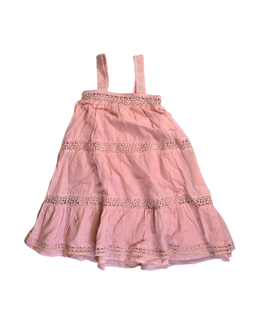 A Pink Sleeveless Dresses from Little Monyet in size 4T for girl. (Front View)