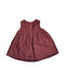 A Burgundy Sleeveless Dresses from The Little White Company in size 0-3M for girl. (Back View)