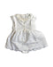 A White Sleeveless Dresses from Chateau de Sable in size 3-6M for girl. (Front View)