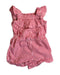 A Red Sleeveless Rompers from Tommy Hilfiger in size 3-6M for girl. (Front View)