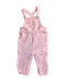 A Pink Long Overalls from Jojo Maman Bébé in size 6-12M for girl. (Front View)