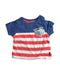 A Blue Short Sleeve T Shirts from Sprout in size 0-3M for boy. (Front View)