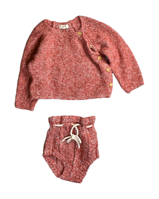 A Red Shorts Sets from Gocco in size 6-12M for girl. (Front View)