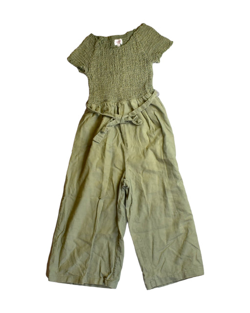 A Green Short Sleeve Jumpsuits from Seed in size 8Y for girl. (Front View)