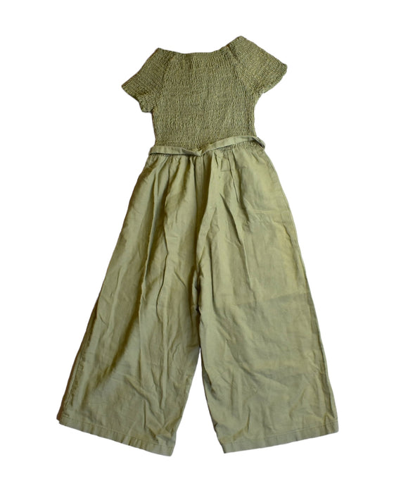 A Green Short Sleeve Jumpsuits from Seed in size 8Y for girl. (Back View)