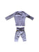 A Purple Pants Sets from Steiff in size 0-3M for girl. (Back View)